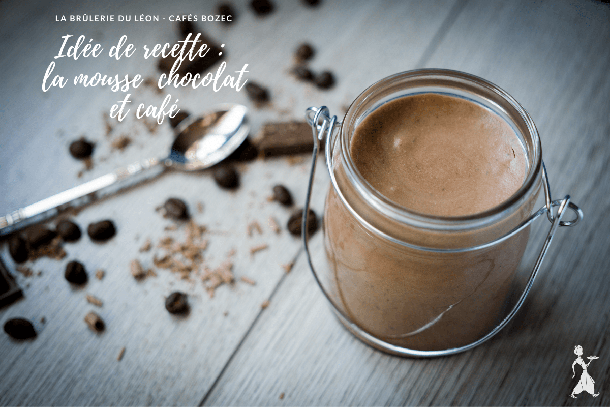 Mousse au chocolat et café